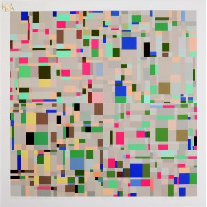 Jan PAMULA (1929-2005), Field of discrete color changes (2d) (2018)