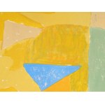 Serge POLIAKOFF (1900-1969), Composition jaune, verte, bleue et rouge.