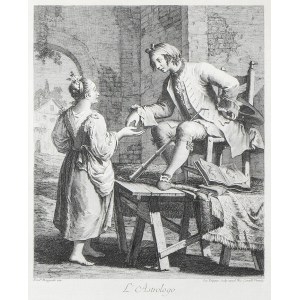 Giovanni Volpato (1740-1803), Francesco Magiotto (1632-1705), ASTROLOGIST (MIT BILD VON FRANCESCA MAGIOTTA), 18. Jahrhundert.