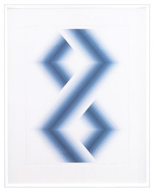 Babe Shapiro (1937-2016), BLUE HEXAGONS, 1971