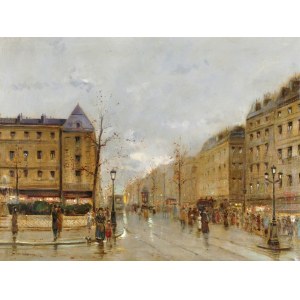 Eugène GALIEN-LALOUE (1854-1941), Widok na ulicę paryską