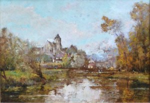 Maurice LÉVIS [1860-1940], Wioska na brzegu rzeki