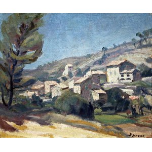 Baptistin Clement JACQUET (1895 Marseille-1984), Landscape of Provence