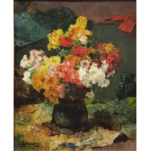 Joseph Georges JEANNIN [1841-1925], Blumen in einer Vase