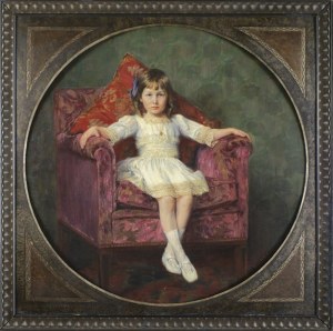 Hermann Kauffmann [1873-1953], Portret dziewczynki, 1914 r.
