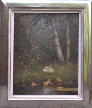 Constant David Ludovic ARTZ (1870-1951), Ducks by the Pond