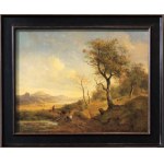 Franz Xaver Von HOFSTETTEN (1811-1883) Summer riverside landscape, 1840.