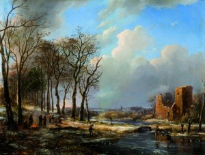 Willem de KLERK [1800-1876], Zabawy na lodzie