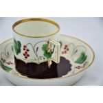 Cup and saucer Vienna 1809.