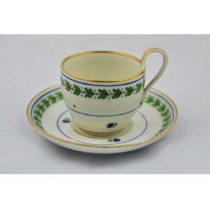 Tasse mit Untertasse Wien 1832-34.