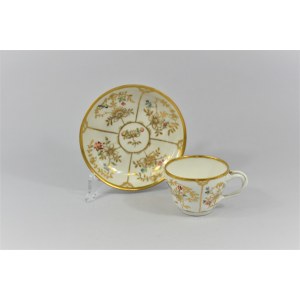 Cup and saucer Vienna 1st half of the 19th century.