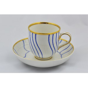 KPM Berlin 1849-1870 cup and saucer.