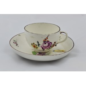 Hoechst cup and saucer 1749-53.