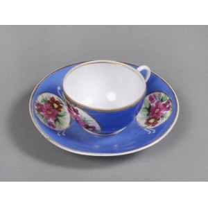 Gardner cup and saucer late 19th century.