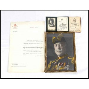 Cardinal Pacelli (Pope Pius XII), Antonelli Costaggini Gioacchino (Palatine Guard of Honor) Documents and cards, autographs