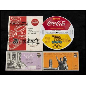 1960 Rome Olympic Games - Coca Cola Music disc Olympic Games hymn, entrance tickets