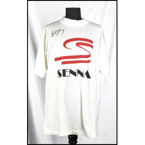 Senna, Ayrton da Silva (San Paolo, March 21, 1960 - Bologna, May 1, 1994) Signed shirt