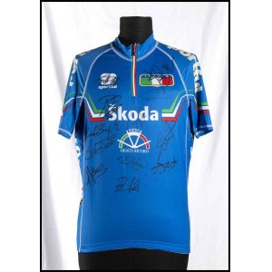 Cunego, Damiano (Verona, September 19, 1981) 2008 World Cup signed cycling jersey