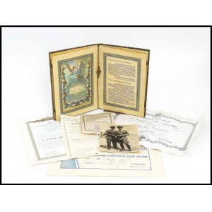 ITALY, KINGDOM Photos, parchment, documents and medal diplomas of a pilot of the Regia Aeronautica who died in combat