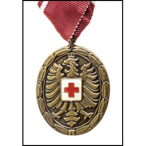 AUSTRIA Red Cross Merit Medal Republic Gilt