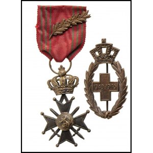 BELGIUM Cross of War And Badge