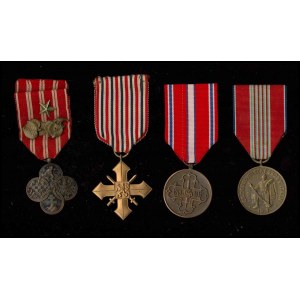 CZECHOSLOVAKIA Lot of 4 crosses and medals