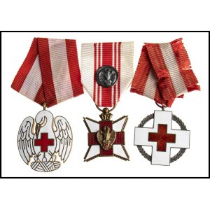 DENMARK Danish Red Cross, Lot of Three Medals