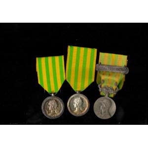 FRANCE, III REPUBLIC Three medals from the China Campaign