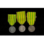 FRANCE, III REPUBLIC Three medals from the China Campaign
