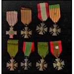 FRANCE Lot of 8 War Crosses