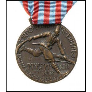 ITALY, KINGDOM A Bronze Medal for the Eritrean Army Corps