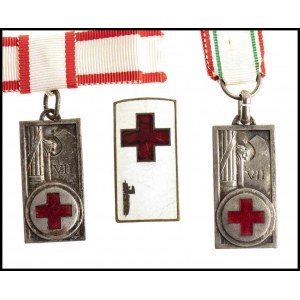 ITALY, KINGDOM Two Silver Medals And a Voluntary Nurse Badge