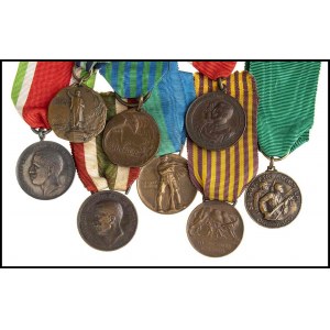 ITALY, KINGDOM Lot of Eight Medals