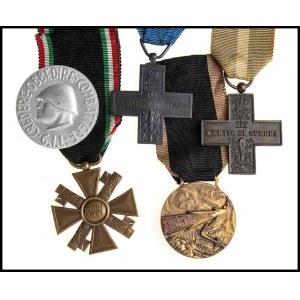 ITALY, KINGDOM Lot of Four Medals And a Badge