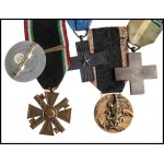 ITALY, KINGDOM Lot of Four Medals And a Badge