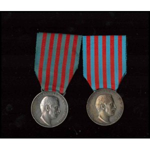 ITALY, KINGDOM Lot of 2 medals from the Libyan campaign