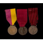 ITALY, KINGDOM Lot of three medals, Albania, March on Rome and Volunteer for the Great War