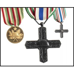 ITALY, REPUBLIC Cross with Miniature And Medal of Vittorio Veneto’S Knights