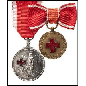 HOLLAND Two Red Cross Medals
