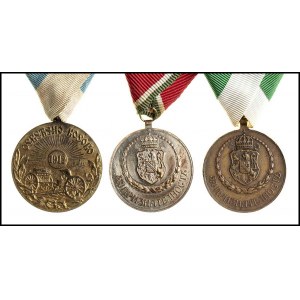 BULGARIA-SERBIA A Lot of Three Medals, Two of the Bulgarian Red Cross, One Serbia-Turkey War