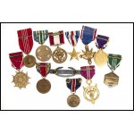 USA Lot of 11 Medals And a Shooter Badge