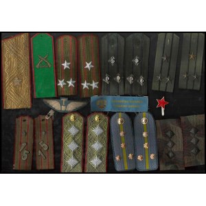 BULGARIA Massive lot of shoulder boards and badges