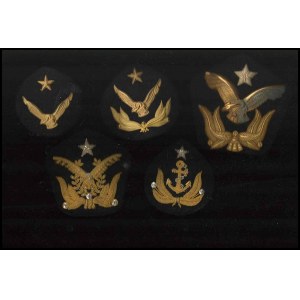 CHILE Lot of 5 cap badges