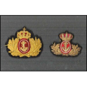 DENMARK Lot of two embroired navy badges
