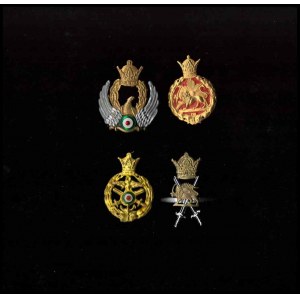 IRAN Lot of 4 metal badges