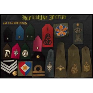 THE NETHERLANDS Lot of shoulder boardes, collar tabs and various