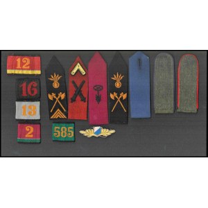 ROMANIA, KINGDOM Lot of 7 shoulder boards and 5 shoulder tabs