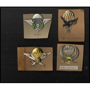 AFRICAN STATES Lot of 4 parachutist badges