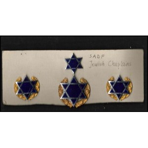 SOUTH AFRICA Lot of 4 Jewish chaplain's badges