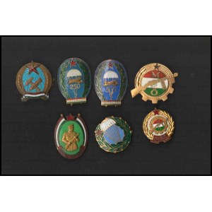 HUNGARY Lot of 7 badges in metal and enamels